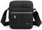 Hjkiopc Herren Schultertaschen klein Crossbody Bag Handtasche Umhängen Messenger Bag Handytasche Messenger Bag für Arbeit Reise Alltagsleben (Schwarz)