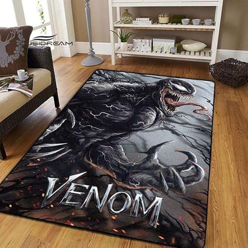 BGAFAG Horror-Venom-Teppiche Für Zuhause, Wohnzimmer, Schlafzimmer, Eingang, Großflächig, Weich, Modisch, Dekoration, Flauschig, E5594, 80 X 120 cm