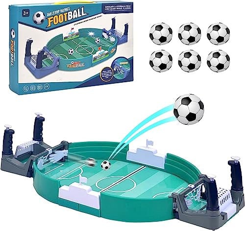 Football Gifts for Boys, Mini Table Top Football Game, Desktop Interactive Soccer Game, Worlds Cup Gift, Football Board Family Game for Kids Adults
