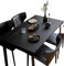 FANIVIN PU Tischdecke Tischmatte Schreibtisch Tischfolie Haushalt Küche Bürobedarf Doppelseitig Tischschutz Matte Wasserdicht Schwarz+Rot 75 * 120cm