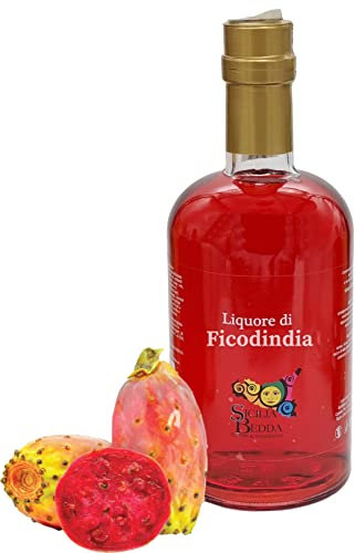 Sicilia Bedda - Liquori Siciliani Fruttati - Elegante Bottiglia 500 ML - (Ficodindia 25°)