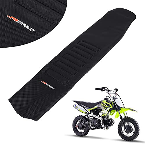 JFG RACING Dirt Bike Sitzbezug Universal Partikeloberfläche Greifer Weicher Sitzbezug für alle Dirt Pit Bike Off Road Motorrad Enduro Schwarz