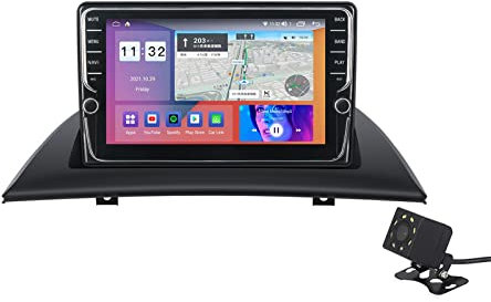 ZhiQin Android 12 Autoradio 2 DIN Stereo 1 DIN Carplay per B-MW X3 E83 2004-2012 Car Tablet Android 8 Pollici Schermo MP5 Lettore Multimediale Receiver GPS Traker con 4G WiFi DSP SWC,K700
