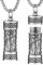HZMAN Knights Templar Cremation Ashes Container Necklace Stainless Steel Commemorative Pendant for Men Soldier