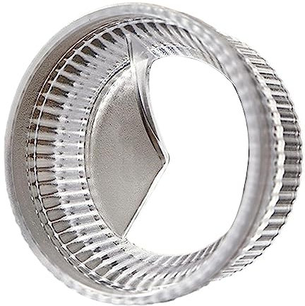 Colcolo Coffee Dosing Ring Powder Funnel Accessory/ 360° Rotating/Anti Flying Powder Moka Pot Dosing Ring Espresso Dosing Funnel for Pantry, L