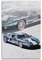 LADV Vintage Rennwagen Poster für Ford GT Retro Super Sportwagen, dekoratives Gemälde, Leinwand, Wandkunst, Bild, 40 x 60 cm