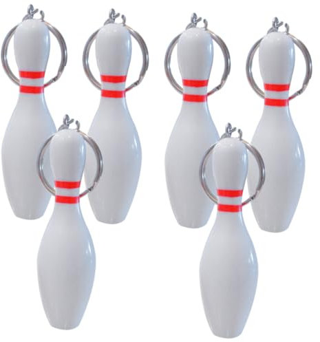 Lurrose 6stücke Bowling Schlüsselanhänger Robuste Bowling- Pendants Für Schlüsselbund Rucksack Und Als Mitgebsel Oder Souvenir