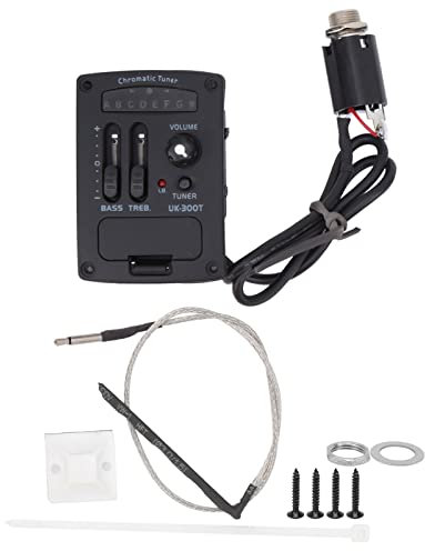 Amplificatore Sintonizzatore Pickup EQ a 2 Bande per Parti di Chitarra Classica Ukulele, Ampia Gamma di Amplificazione, Risposta Rapida
