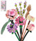 Wealrotn Artificial Flowers Brick Construction Set Roses Flower Bouquet for Home Decorations, DIY Gift for Adults Kids, Birthday, Mother's Day