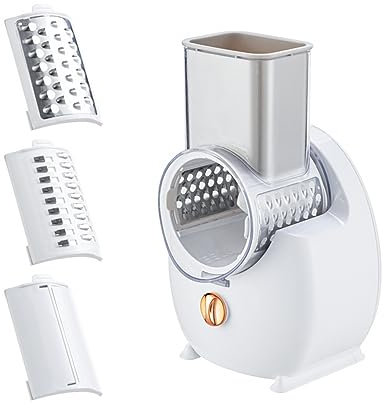 Amgei râpe à légumes électrique râpe à fromage râpe à fromage électrique automatique râpe à fromage électrique râpe à fromage électrique râpe à fromage déchiqueteuse de type C charge One-Touch Control