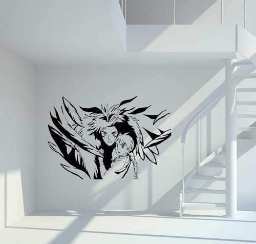 Wandtattoo Das wandelnde Schloss - Sophie und Hauro Größe S - ca. 30cm x 21cm