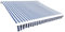 Baziroo Markisenbespannung Canvas UV Markisenstoff Balkon Markisentuch Markise Canvas Markisen Ersatzstoff Wechseln Markisenstoff Außen Markisenstoff 380x295 cm Blau-Weiß Polyester