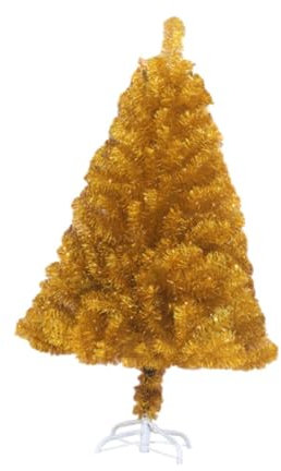 Albero di Natale Artificiale Decorazione Natalizia Multiuso con Supporto in Metallo Colore Dorato per la Stanza dei Bambini Leggero, 1.2 Metri
