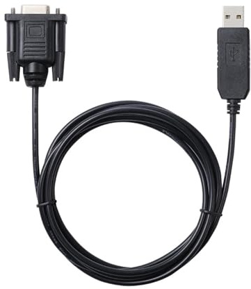 Hwmsza PL2303GT USB RS232 Serial to DB9 Female Converter Adapter Standard Pinout Null Modem Cable Support Windows 7 8 10 XP(Standard PC Pinout)