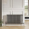 Greened House 3 Column Raw Metal Horizontal Column Radiator Traditional Classic Style 600mm High 1200mm Wide