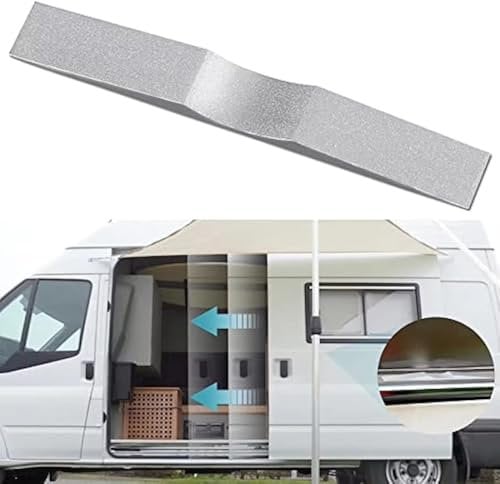 BETTLUCK Aluminium Sliding Door Stop Replacement for Camper Van, Universal Fit for RVs, Campers, and Motorhomes, Silver Aluminium Door Stopper