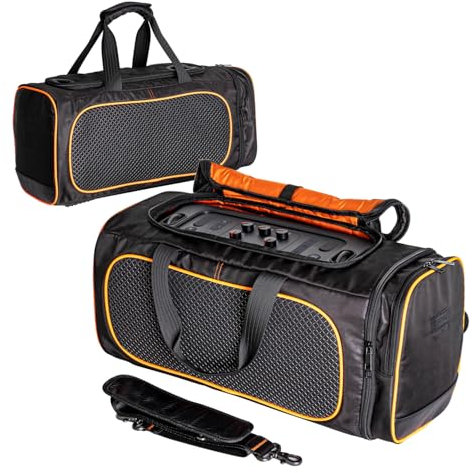 Hzycwgone Hülle Rucksack Tragetasche Reise Robuste Umhängetasche Schutztasche für JBL PartyBox On-The-Go/On-The-Go Essential Tragbarer Bluetooth Party-Lautsprecher,Schwarz