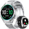MEGALITH Montre Connectée Homme Sport: Étanche Fitness Podometre - Appel Bluetooth Smartwatch Argenté Compatible Android iOS
