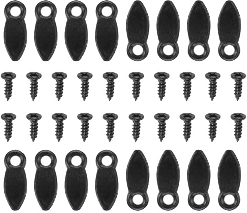 QUARKZMAN Clip De Matériel De Support De Cadre Photo Vis Noir 50Pcs | Bouton De Rotation, Ensemble De Fixations De Cadre Photo, Pour Accrocher Des Photos, Dessins