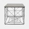 OHS Large Coffee Table Grey Wood Top Side Table Living Room, Blanket Basket Stylish with Storage For Books Folded Cube Storage Tables with Lid, 38x38x38cm