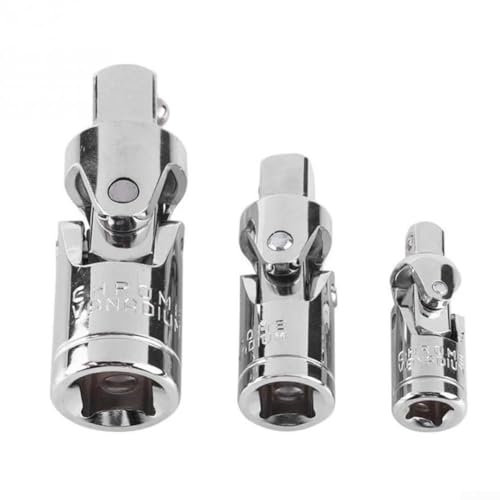 Swivel Joint Socket Set for Ratchet Tools, for Car Modification and Wrench Transformations (1-4inch)