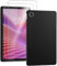 NUCNOK Funda para Lenovo Tab 2025 (10,1 Pulgadas) con [2 Pack] HD Protector de Pantalla Cristal Templado,Proteccíon de Silicona Suave TPU Antichoque Case(Negro)