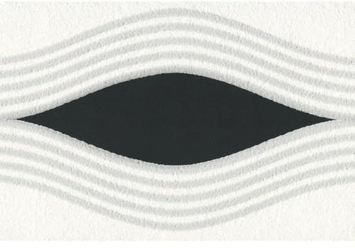 YöL Infinity Wave Black Grey - Self Adhesive Narrow Border - Contrast Wallpaper