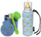 Emil Baby-Set – Thermo-Essglas mit Schraubverschluss, Thermobecher & Löffel – Babyflasche aus Glas, BPA-frei & schadstofffrei inkl. Latexsauger (0-6 Monate) & Anti-Kolik-Ventil - Bees