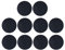 10pcs Tapis de Grill à Barbecue Rond, 24 x 24 cm PTFE nattes résistantes à la température sans bâton, Lave-Vaisselle des Feuilles de Cuisson réutilisables pour Les grillades