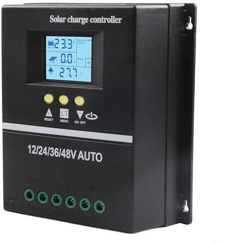 UTTASU 200A MPPT Solar Laderegler Mit LCD Display Für 12V/24V/36V/48V Batterie System Dual USB Anschlüsse Solarpanel Controller Mit 7 Betriebsmodi Temperaturschutz