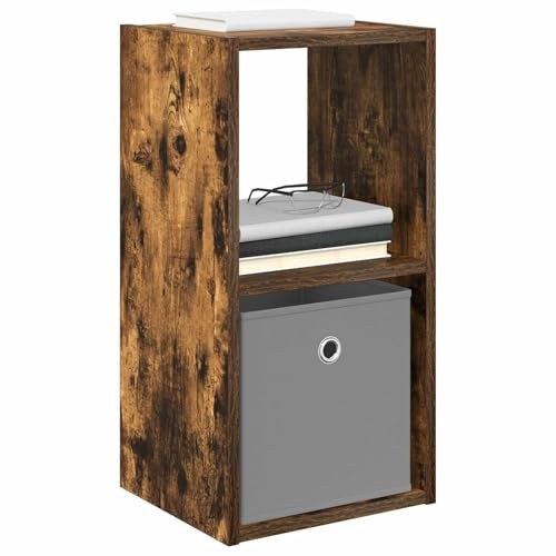 vidaXL Nachttisch Geräucherte Eiche 30,5 x 27 x 59,5 cm Holzwerkstoff, Wohnzimmer, Rechteckig, Modernes Design, Langlebiger Holzwerkstoff, Viel Stauraum für All Deine Essentials und Deko-Artikel