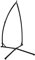 Woodside Universal Steel Stand for Rocking Chairs/Garden Hammock Swing Seats, Indoor/Outdoor, Max Load 120kg Black