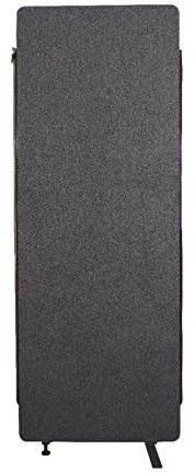 Luxor RCLM-RDE-SG Akustik Raumteiler, Büro Trennwand, Sichtschutz, Schallschutz, Stellwand, schallabsorbierend, erweiterbar, Schiefergrau, 168 x 61 x 3 cm (H x B x T)