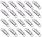 EXCEART 60 StüCk SchmuckverschlüSse 4x15mm Schraubverschluss FüR Halsketten, ArmbäNder, FußKettchen - Silber, Diy Schmuckherstellung