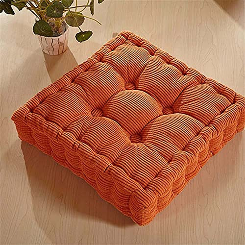 Yuing Solid Color Sitzkissen Auflage Sitzauflage Baumwolle und Leinen Sitzkissen für Indoor und Outdoor Bodenkissen, Stuhlkissen, Sitzerhöhung Bequemes Gartenkissen tark gepolstert Stuhlauflagen