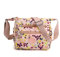 Simcat Schulterhandtaschen für Damen - Crossbody-Tasche aus Nylon mit mehreren Taschen, Kuriertasche für Damen, große Kapazität, für Frauen, Ehefrau, Mutter, Rosa Blumen, Einheitsgröße