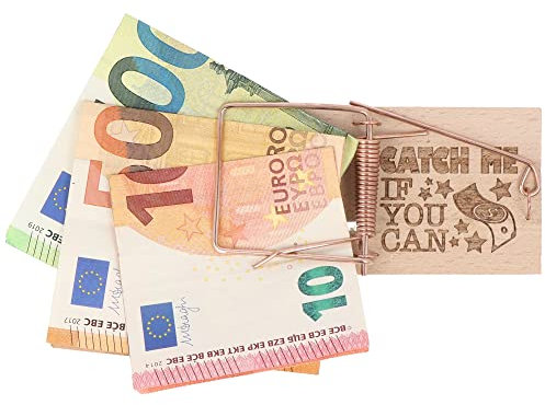 Spruchreif | Mausefalle Geldgeschenk | Lustige Geschenke | Geldgeschenkideen | Lustiges Geburtstagsgeschenk | Mausefalle mit Spruch | Lustiges Hochzeitsgeschenk | Catch me if You can