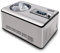 KUMIO 2.2-Quart Ice Cream Maker with Compressor, Stainless Steel, Automatic, 2 in 1 Ice Cream Yogurt Machine, Electric Fruit Yogurt Machine, 180W