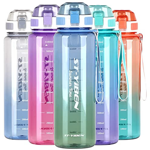 CodiCile Water Bottle Sports 1.1 Litre Water Bottle, BPA Free Drinks Bottle, 100% Leakproof Water Bottle, Sturdy and Durable Water Bottle for Sports, Fitness, Gym, Cycling, School and Office
