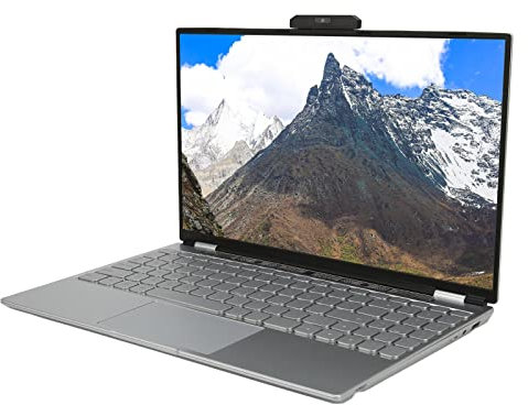 Laptop 15,6 Zoll für Windows 10, 16G Laptop Computer, für N5105 Prozessor HD Display 2,4G 5G WiFi 4 4 Thread 180 ° Flip, mit Beleuchteter Tastatur (16G+1T)
