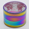 Rainbow UFO Grinder Regenbogen Crusher Mühle für Kräuter Spice Herb Ø 50 mm 4 teilig Set mit Pollen Scraper inkl. Pop Up Dose