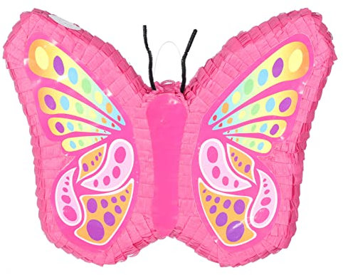 Warmhm Outdoor-Spielzeug Für Kleinkinder Schmetterling Pinata Mädchen Geburtstagsparty 3D Pinata Rosa Schmetterling Fee Party Dekoration Für Mottoparty Foto Requisite 20X15. 7X3
