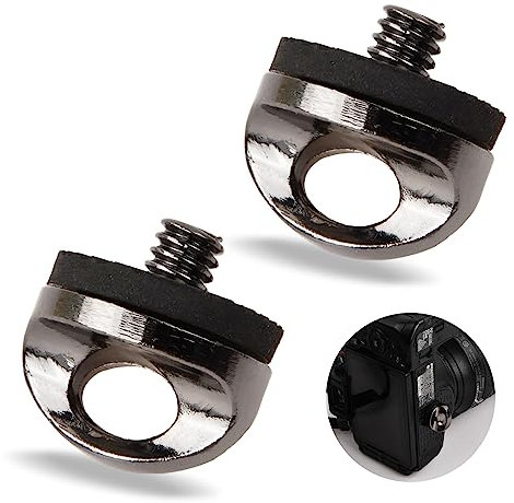 1/4 Zoll Kamera Befestigungsschraube, 2 Stück Adapter-Schraube für Kameragurt D-Ring 1/4 Zoll Schraube für Tragegurt, Qr-Platte, Kamera Zubehör für Stativ, Tripod, Schraubadapter, Stativ Schraube