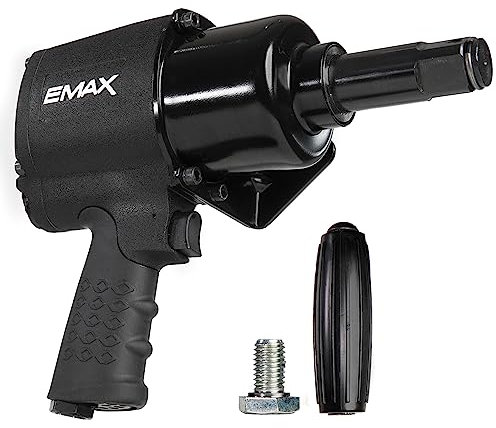 EMAX Air Impact Wrench - 1 Drive Pneumatic Mechanic Tool with 1,500 ft lbs Max Torque & 4,200 RPM - EATIWC1S1P