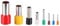 Zeizafa Lot de 8 mini emporte-pièces en argile creux pour boucles d'oreilles - Pour débutants et loisirs créatifs