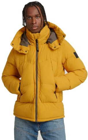 G-Star Herren G- Whistler Padded Hooded Jacke 2.0, Gelb (dk spice D25345-D518-8171), L