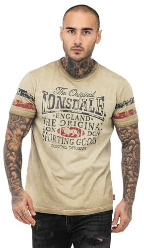 Lonsdale Herren T-Shirt Normale Passform SKELD