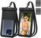 flintronic Waterproof Phone Pouch, 2 Pack Adjustable Mobile Phone Case with TPU for Swimming Raining, IPX8 Underwater Phone Beach Dry Bag for iPhone 15 14 13 12 Pro Max Xs, Samsung - Black