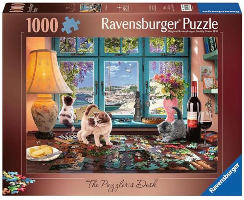 Ravensburger The Puzzler's Desk Puzzle mit 1000 Teilen, für Erwachsene und Kinder ab 12 Jahren