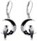 DAYLINLOVE Raben Ohrringe 925 Sterling Silber krähen Ohrringe Krähen Schmuck Geschenke für Frauen Mütter Mädchen
